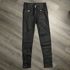 H&M | FAUX LEATHER MOTOR PANTS